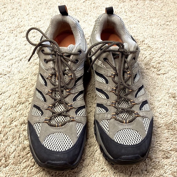 Merrell Men Beige Moab Vibram Vent Lightweight Hiking Shoes Size 15